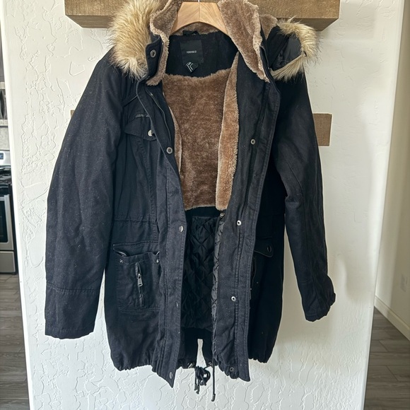 Forever 21|Faux fur-trim hooded jacket,Super warm inside•••Cozy Winter style! - Picture 14 of 14